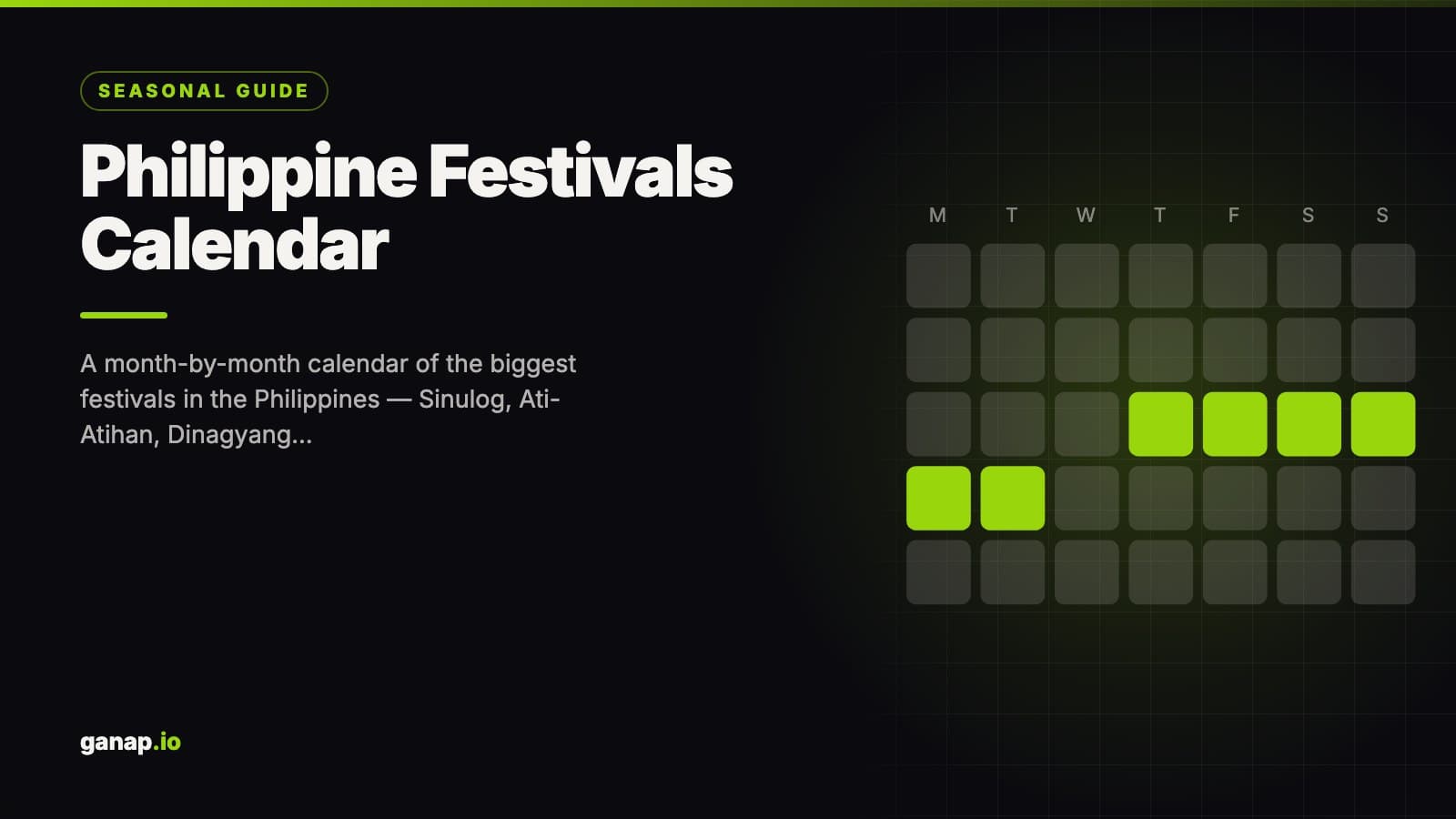 Philippine Festivals Calendar: Every Major Fiesta, Month by Month