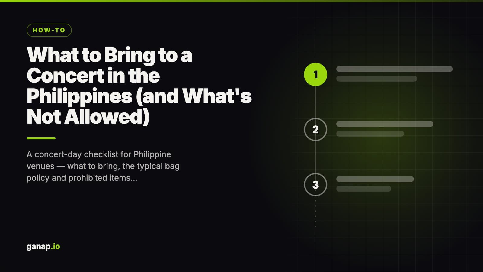 What to Bring to a Concert in the Philippines (and What's Not Allowed)